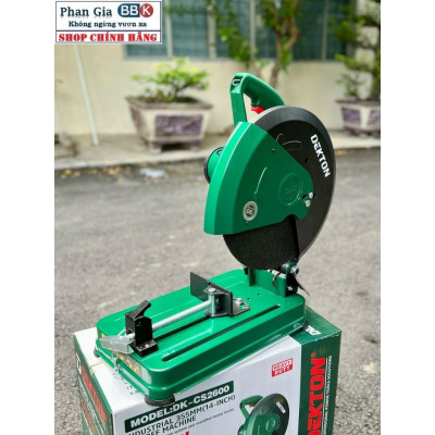 Máy cắt sắt DEKTON CS 2600W, Nặng 15KG, Mô tơ 100% Dây đồng, Bảo hành 12 tháng