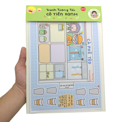 Bộ Tranh Tương Tác Cô Tiên Xanh - Tiệm Cà Phê Tèo