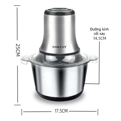 Máy xay thịt đa năng SOKANY LB7005A 3L- Hàng chính hãng