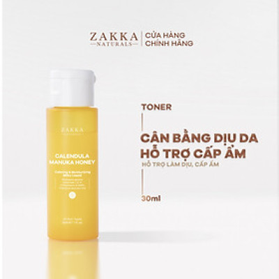Sữa Dưỡng Không Dầu Dịu Da & Phục Hồi Độ Ẩm Zakka Naturals Calendula Milky Liquid 30ml