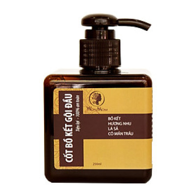 Cốt bồ kết thảo mộc sạch gàu, mọc tóc, dưỡng tóc đen mượt Wonmom 250ml
