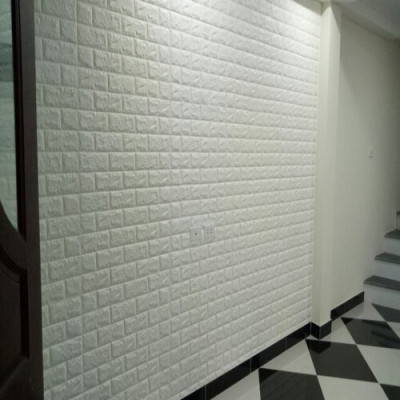 Bộ 15 Tấm Xốp Dán Tường 3D Giả Gạch Màu Trắng 70cmx77cm