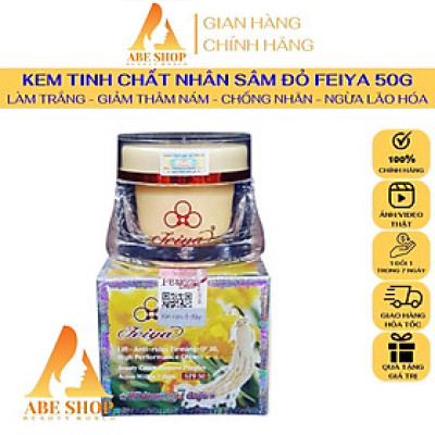 Kem FEIYA Nhân Sâm Đỏ 50g - Làm Sáng Da - Chống Lão Hóa - Giảm Nếp Nhăn - Cải Thiện Nám - Tàn Nhang