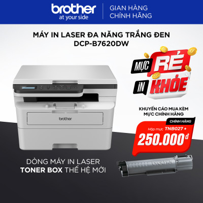 Máy in laser đa năng trắng đen DCP-B7620DW - Hàng chính hãng