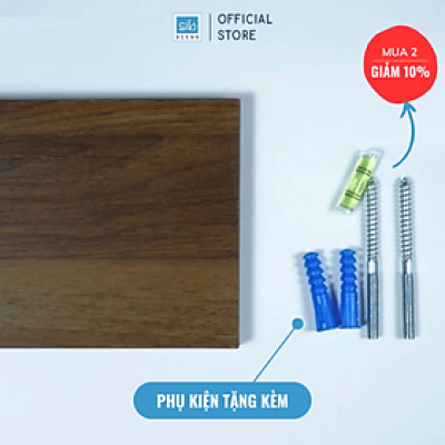 [Mua 3 giảm 15%] Kệ Gỗ Thanh Ngang Dài 70 cm Gỗ Dày 17mm SIB Decor, Dễ Dàng Lắp Đặt