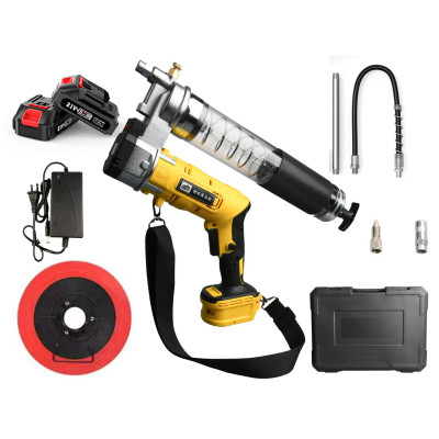 Súng Bơm Mỡ Pin Lithium 18V – Dùng Cho Máy Xúc, Xe Tải & Máy Công Trình