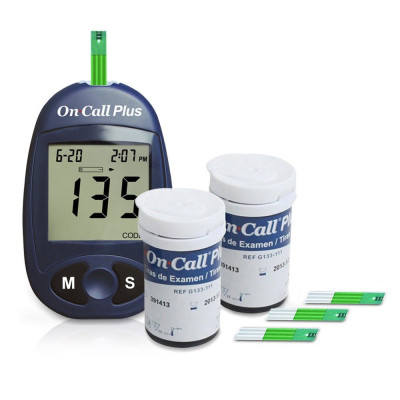 Hộp 25 Que Thử Đường Huyết On Call Plus Dùng Cho Máy On Call Plus & On Call EZ II (Đựng Trong 1 Lọ)