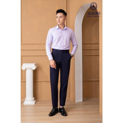 Áo sơ mi nam dài tay ALIGRO chất liệu sợi modal công nghệ dệt chống nhăn, mềm mại, mướt và mát da ALGS224