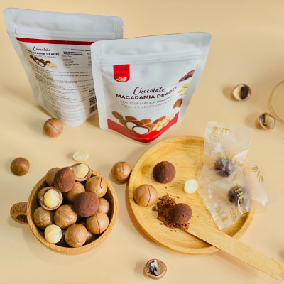 Socola Macca Tiramisu - Túi 50g - SHE Chocolate - Tốt cho sức khỏe - Quà tặng người thân, dịp lễ, thích hợp ăn vặt