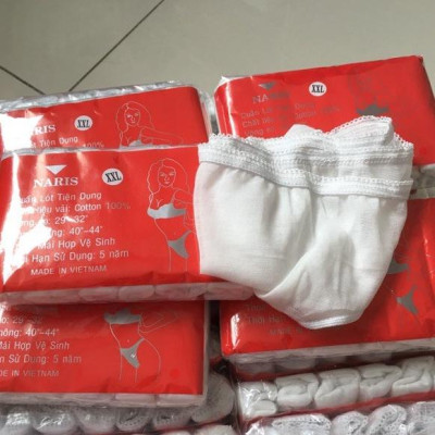 LỐC 10 GÓI QUẦN LÓT COTTON NARIS DÙNG 1 LẦN