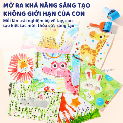 Bộ dụng cụ vẽ màu nước Mideer Finger Painting Tools Set