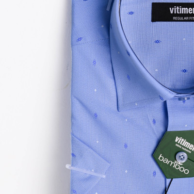 Áo sơ mi nam Vitimen ngắn tay form Regular fit