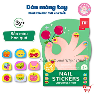 Đồ chơi Dán Móng Tay và Hình Xăm Nail Stickers and Tatoos Chính hãng TOI - Dành cho bé từ 3 tuổi+