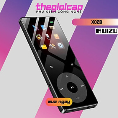 Máy Nghe Nhạc Lossless, Bluetooth 5.0, Hỗ Trợ Xem Phim , Loa Ngoài Ruizu X02B Bộ Nhớ Trong 8GB - Hàng Nhập Khẩu