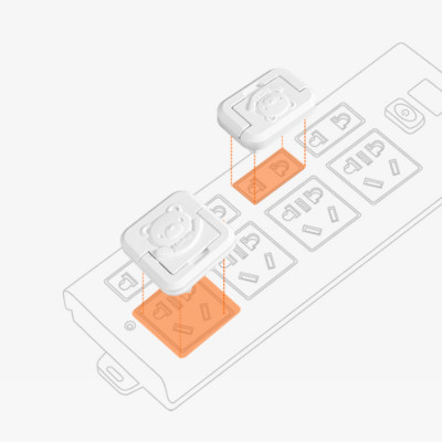 Combo 5 nút bịt ổ điện chống giật cho bé hình gấu dễ thương - Hàng chính hãng 