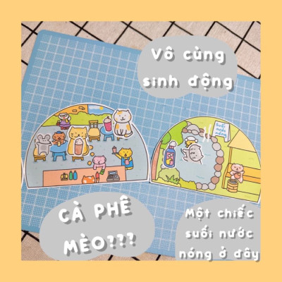 Bộ Tranh Tương Tác Cô Tiên Xanh - Nuôi Mèo