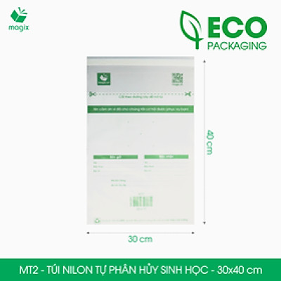 MT2 - 40x30 cm - 100 Túi nilon (tự phân hủy sinh học) đóng hàng