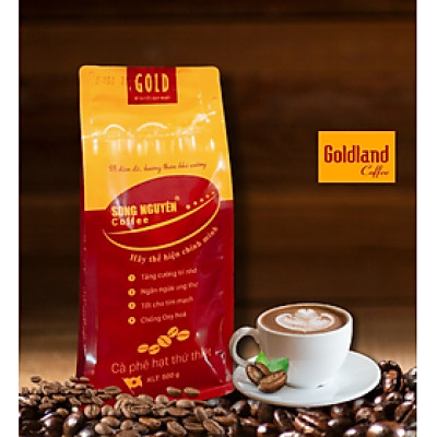 Cà phê Hạt Song Nguyên GOLD2 Túi 500g/ Cà phê Goldland