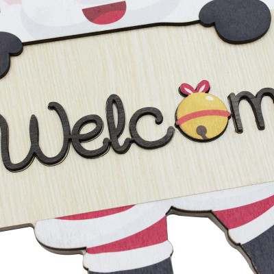 Bảng Gỗ Treo Tường Trang Trí Giáng Sinh - Bách Mộc - Noel Welcome