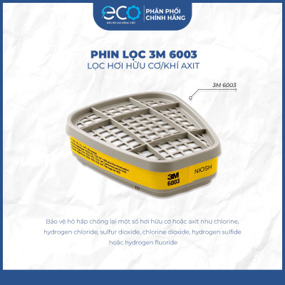 Phin lọc độc, phin lọc hữu cơ 3M 6001, 3M 6003 ,3M 6004, 3M 6006 và 3M 6007 dành cho mặt nạ 3M