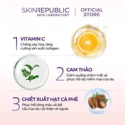 Mặt nạ dưỡng da Skin Republic Vitamin C Brightening Face Mask 25ml