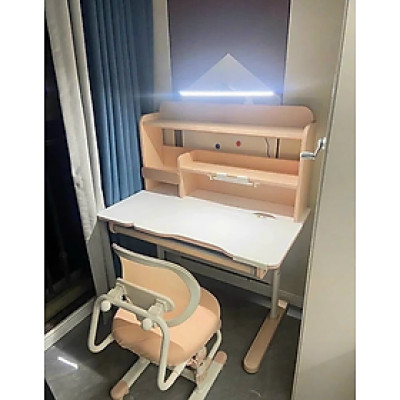 Bộ bàn ghế học sinh thông minh chống cận điều chỉnh cao thấp tay quay Tundo CTIRSP100 kèm đèn ngang 100cm