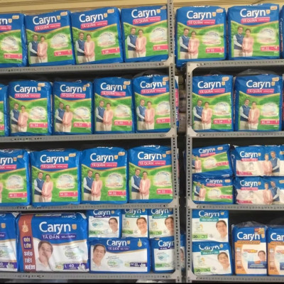 Combo 2 Gói Tã dán Caryn M40 Siêu thấm hút- Tã dán người lớn Caryn- Hsd mới