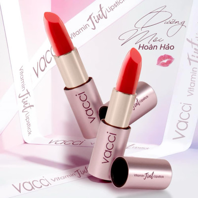 Son Dưỡng Môi VACCI - Lên Màu Đẹp - Lâu Phai - Vitamin Tint Lipstick - Môi Căng Mọng - Mượt Mà