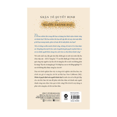 NHÂN TỐ QUYẾT ĐỊNH NÊN NGƯỜI THÀNH ĐẠT - Khám Phá Các Giá Trị Và Năng Lực Cốt Lõi Của Bạn - TS. BS. Nguyễn Thành Nhơn (bìa mềm)
