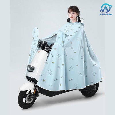 Áo Mưa Đơn Dày Dặn Kèm Kính Chống Gió Che Phủ Toàn Thân Không Thấm Nước Tiện Dụng Cho Nam Và Nữ