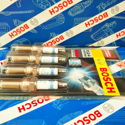 Bộ Bugi Chân Côn (4 Chấu) Bosch Platium-Iridium Cho Ford Explorer, EcoSport 1.5, Fiesta, Focus 1.6/2.0, Mondeo 2.3, Escape 2.3