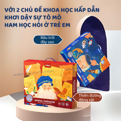 Đồ chơi khoa học lắp ráp mô hình Stem Mideer, đồ chơi cho bé trai 5, 6,7,8,9,10 tuổi