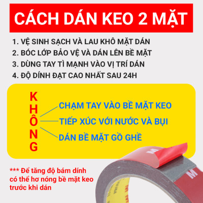 Băng Keo 2 Mặt Chuyên Dụng CIND (10mmx3m)
