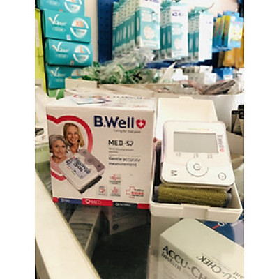 Máy đo huyết áp cổ tay điện tử tự động B.Well Med 57(Nhập từ Thụy Sỹ)