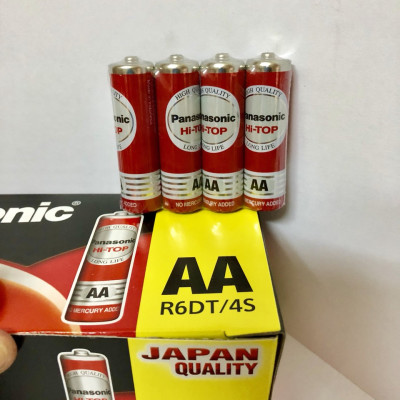 Hộp Pin AA tiểu Panasonic 60 viên R6DT/4S hàng chính hãng