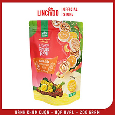 Bánh Khóm Cuộn - Đặc Sản Đồng Tháp - Túi Zip 80 Gram