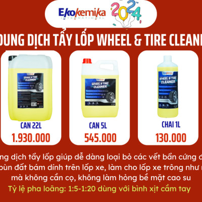 DUNG DỊCH TẨY LỐP XE EKOKEMIKA WHEEL&TIRE CLEANER - 22L