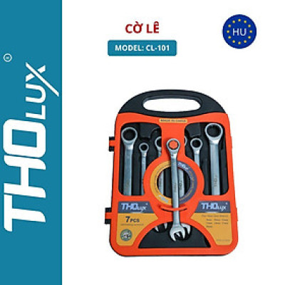 Bộ cờ lê CL-101, 7 chi tiết, đầu tròn cố định Tholux