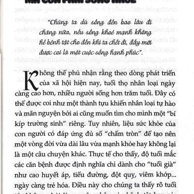 88 Bí Quyết Sống Mạnh Khỏe Đến Năm 99 Tuổi