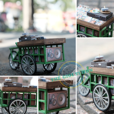 MÔ HÌNH TỰ LẮP RÁP DIY SÀI GÒN THU NHỎ - XE BÁN ĐĨA DẠO - HR09