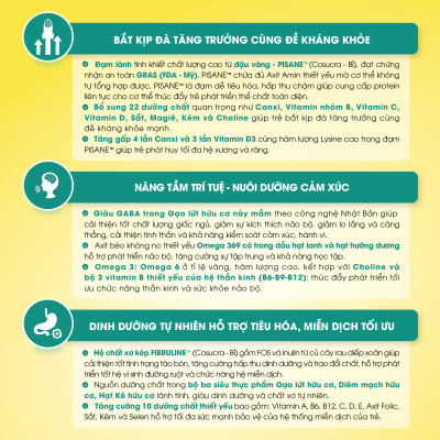 Sữa Công Thức Hạt Thực Vật Hữu Cơ MIWAKO A+ Vị Vani 700gr x 6 Hộp - Miwako Việt Nam