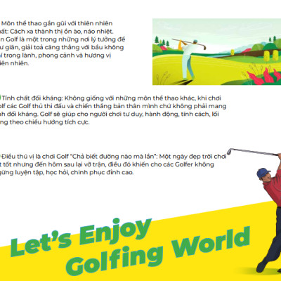 SÁCH HƯỚNG DẪN CHƠI GOLF "Love golf - Love life"