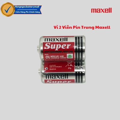 Vỉ 2 Viên Pin Trung MAXELL 1,5V made in Indonesia - Hàng chính hãng