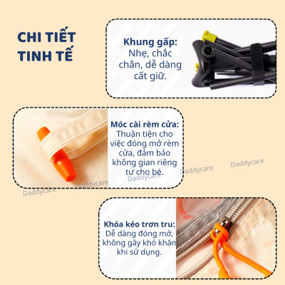 Lều vải cho bé cắm trại kèm thảm dã ngoại chống thấm nước Mideer Deer Camp Party