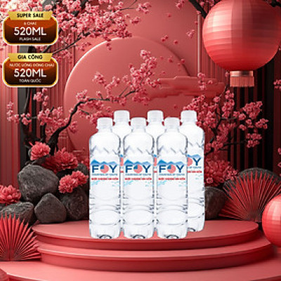 Lôc 6 Chai Nước kiềm FOY Artist Series 2024 loại 520ml