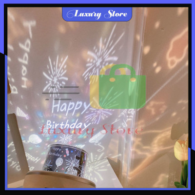 Đèn Ngủ Chiếu Ngàn Sao 6 phong cách kiêm đèn ngủ xoay tự động, nhiều màu sắc tuyệt đẹp - Hàng chính hãng