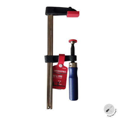 Kẹp chữ F dùng điều chỉnh gỗ 50x200mm Workpro WP232026