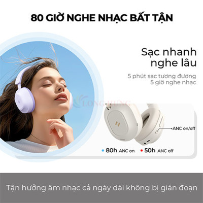 Tai nghe chụp tai Bluetooth Havit LIFE NC01H H668BT - Hàng chính hãng