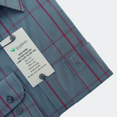 Áo Sơ Mi Nam Sadoga Enkoni Chất Liệu Sợi Tre Cao Cấp Mềm Mịn Thoáng Mát 399D
