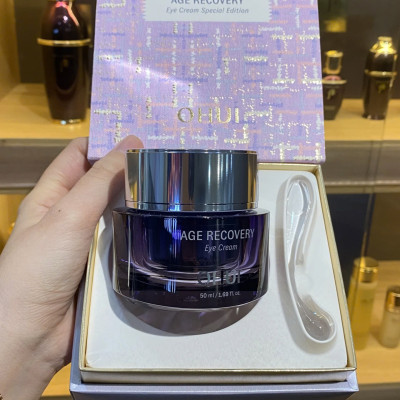 Kem Mắt Ohui Tím Age Recovery Eye Cream Upsize 50ml Mẫu Mới 2024